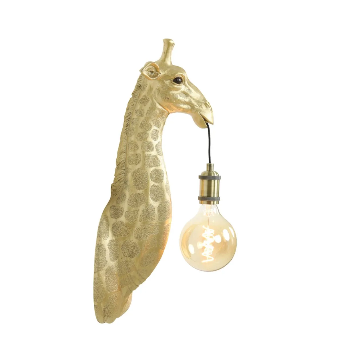 Light & Living - Giraffe 60cm - Vägglampa - Guld