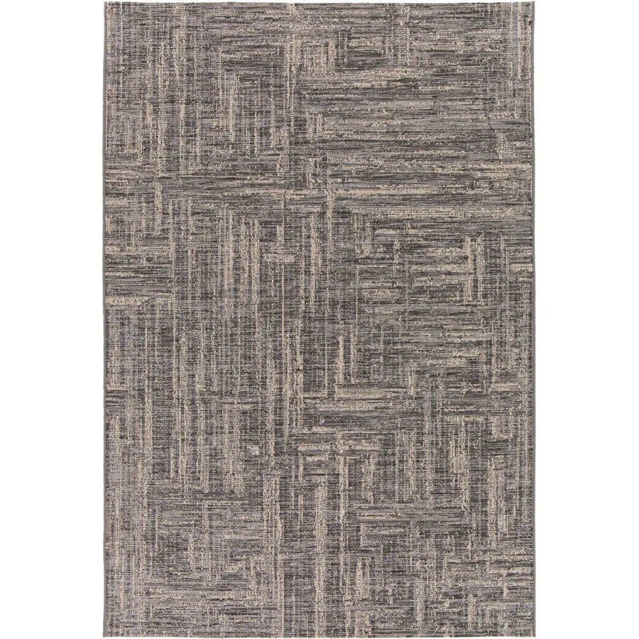 Outdoor-Teppich Mira grau Anderes Muster Polypropylen 160 x 230 cm