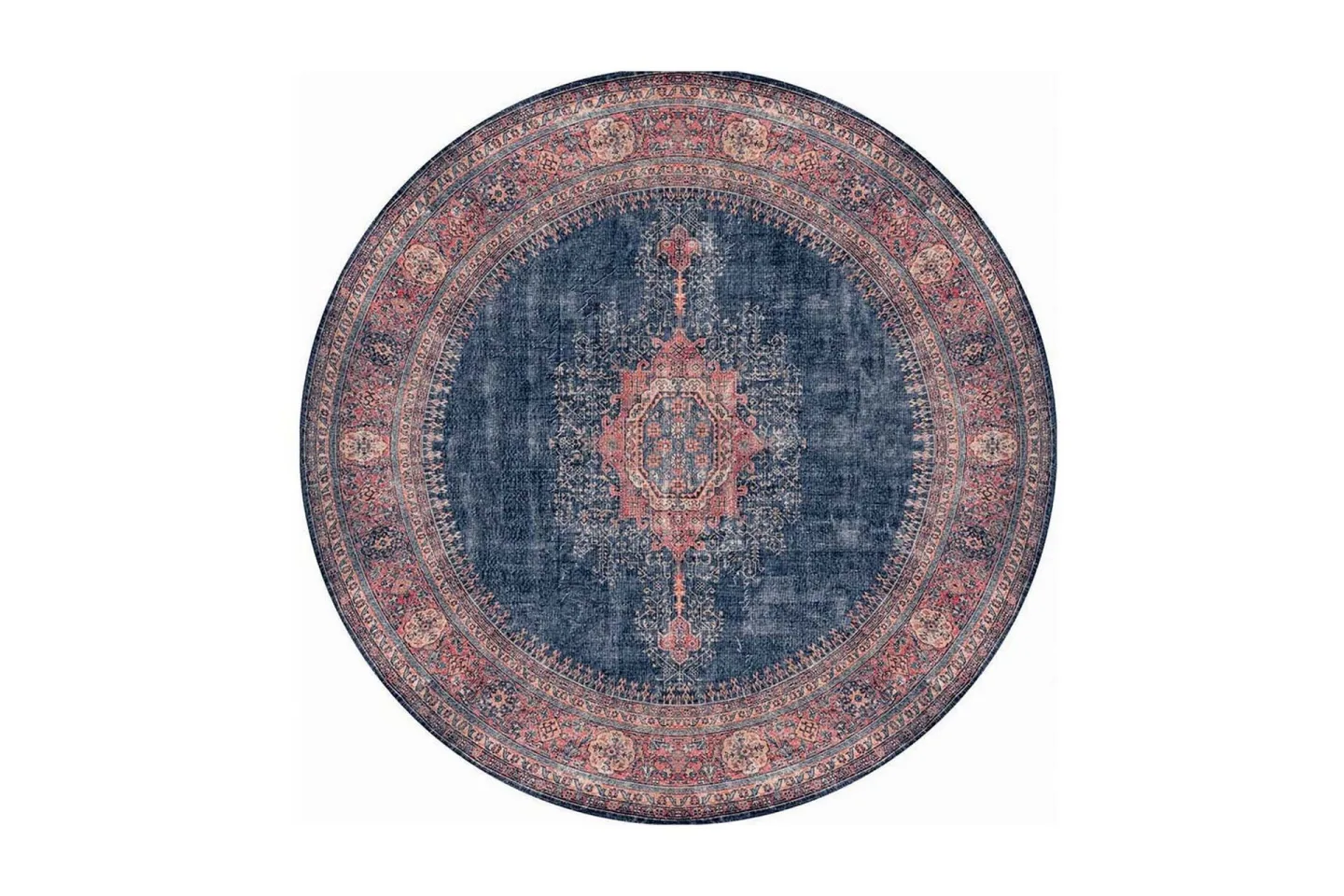 Artloop Matta 150 cm Rund - Multifärgad