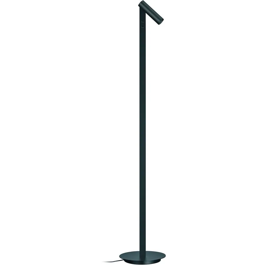 Designer-Stehlampe Bankamp Spot Anthrazit matt dimmbar H 120 cm - Farbe: anthrazit matt eloxiert - LED - Lichtfarbe: Extra warmweiss - Material: