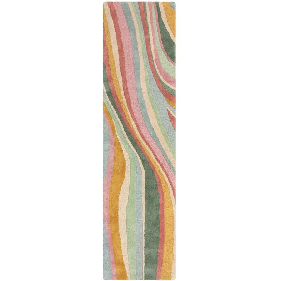 Teppich Holo Mehrfarbig Wolle 60 cm 230 cm