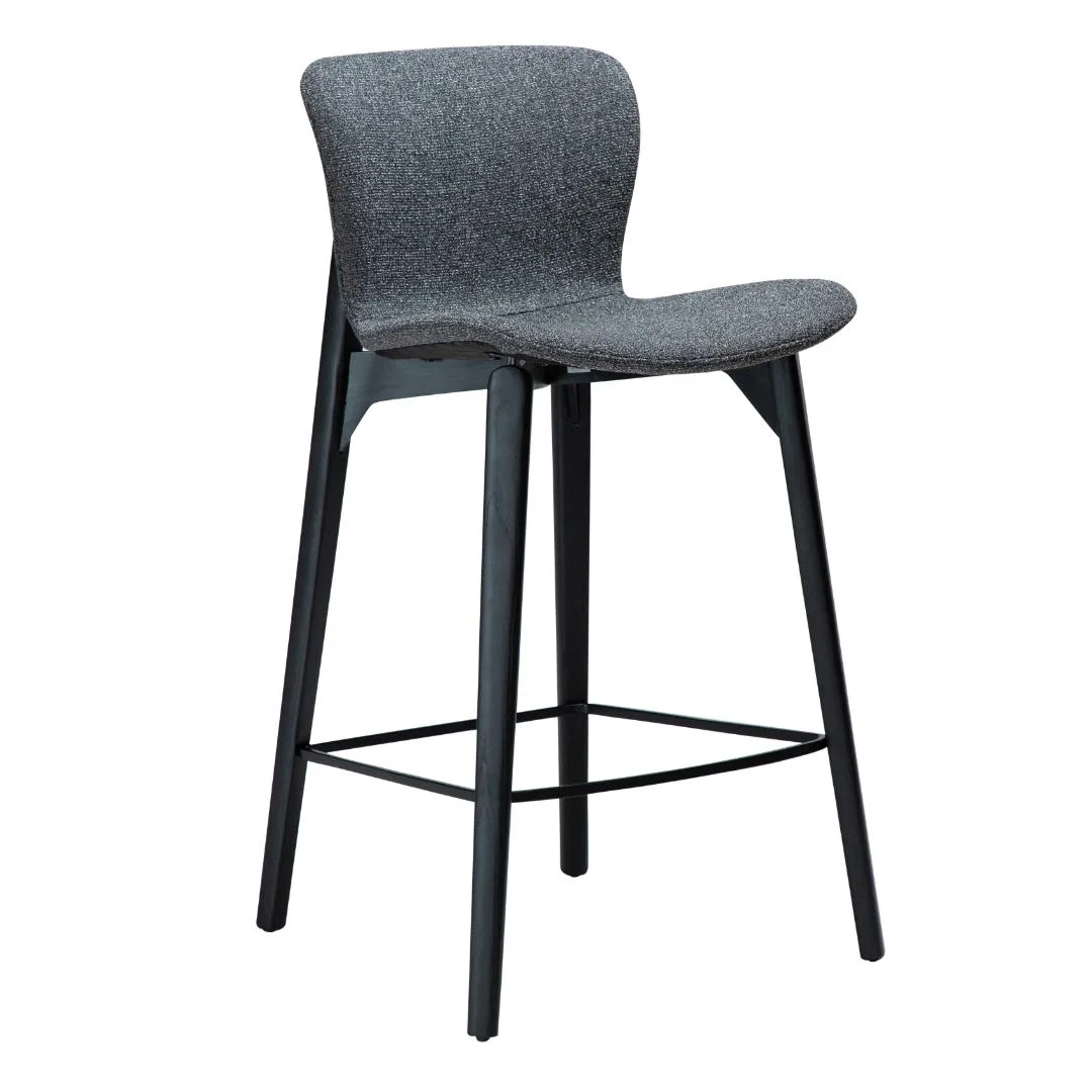 Paragon Dan-Form Counterstuhl Bouclé dunkelgrau.