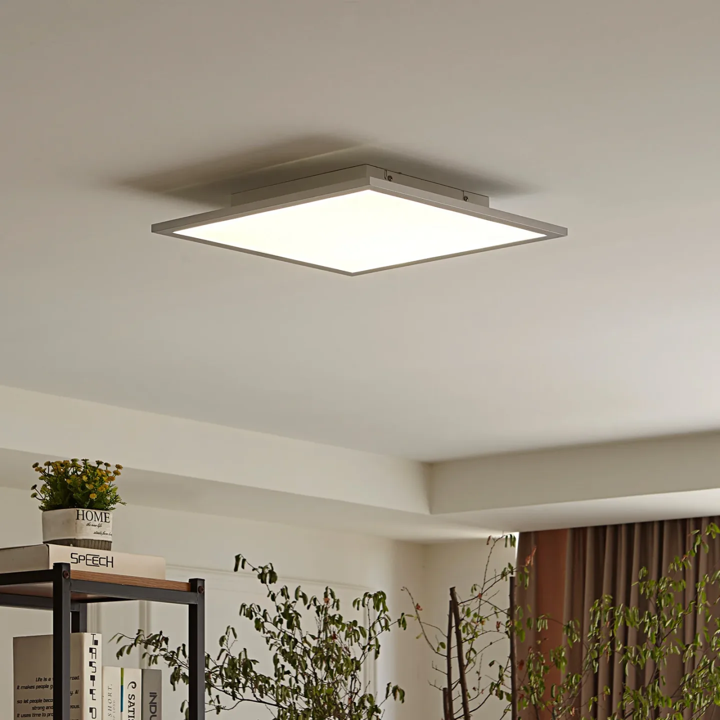 Livel LED Loftlampe 4.000K 40x40 White/Silver - Lindby - Køkken - Moderne - Aluminium - Kantet