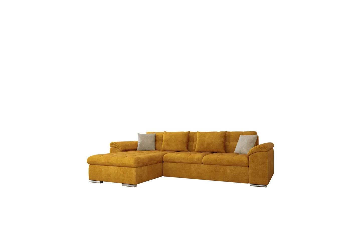 Camior Soffa med Divan 3-sits - Gul/Beige