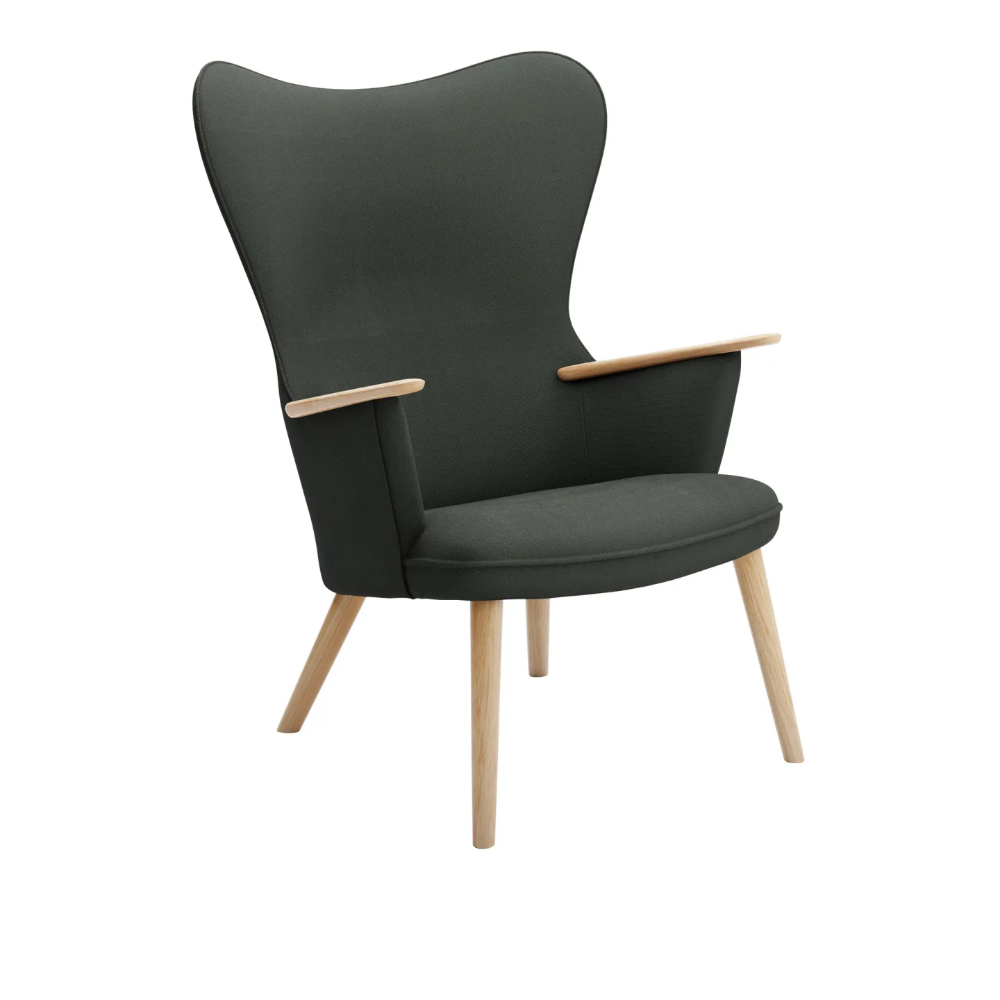 Carl Hansen - CH78 Fåtölj, Klarlackad Ek, Tyggrupp 3 Fiord 0991 - Fåtöljer - Hans J. Wegner