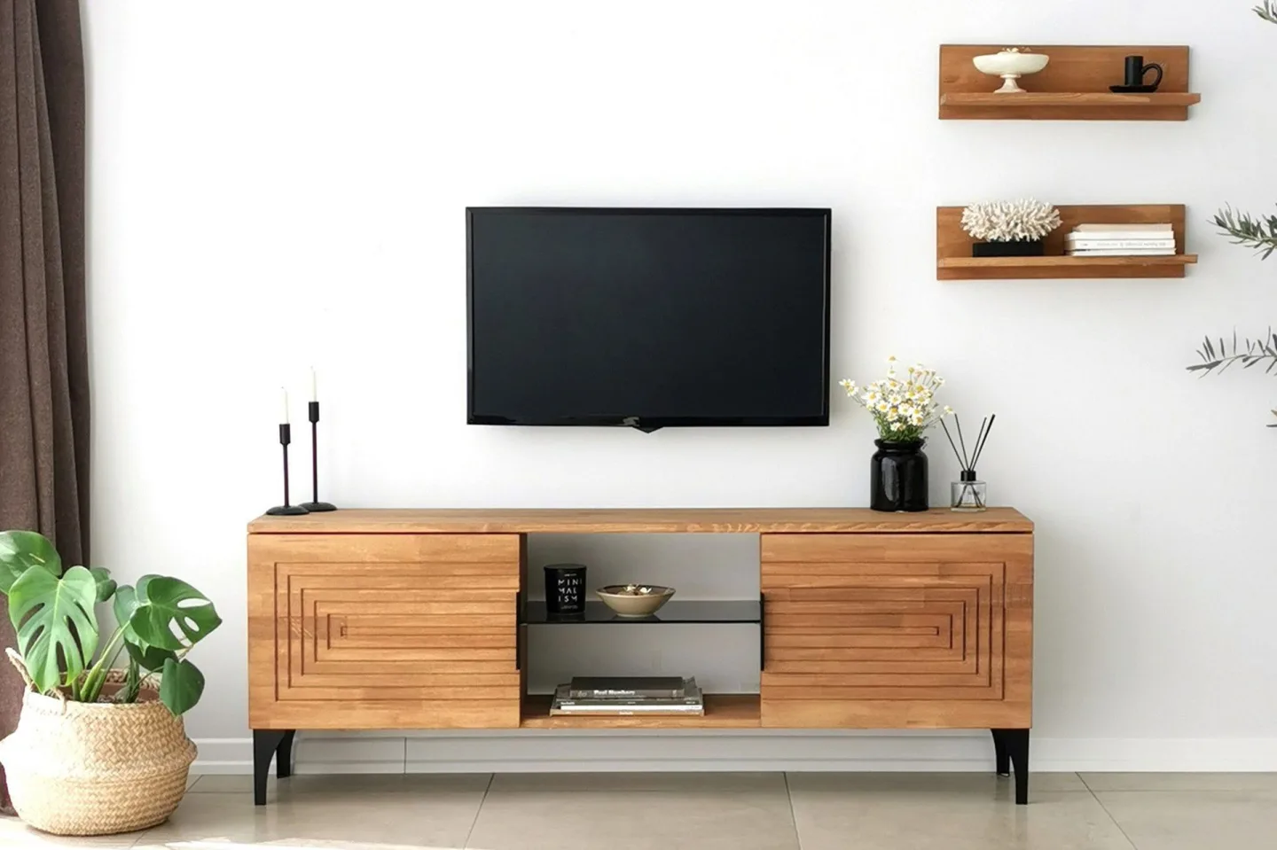 Andifli Tv-möbelset 50x15 cm - Brun