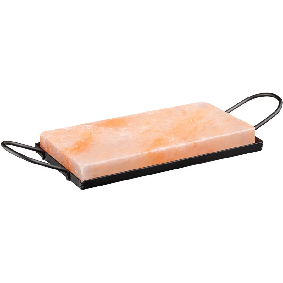 MÄSER Heisser Stein Eaty schwarz/orange Salzstein/Metall Rechteckig