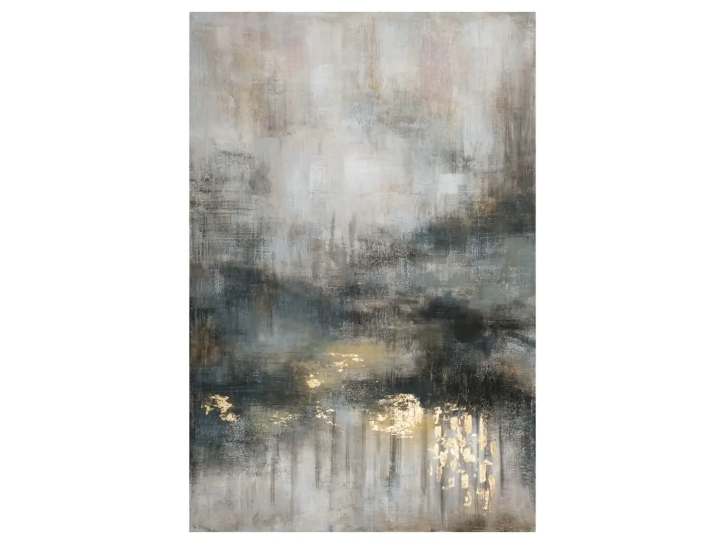 image LAND Bild Mit Gold Veredelte Gedanken Gelb | Schubiger Möbel