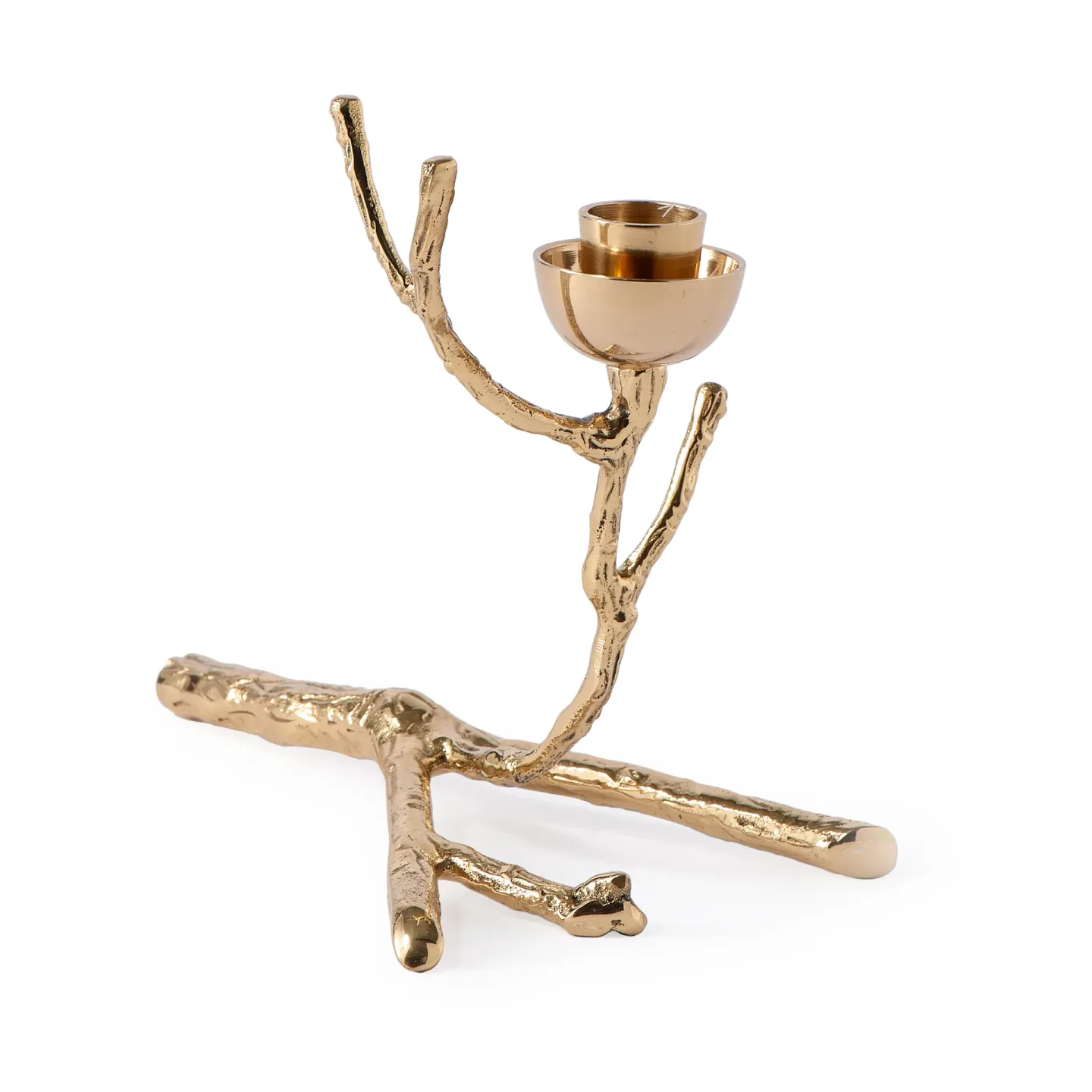 POLSPOTTEN Twiggy ljusstake XS 14 cm Guld