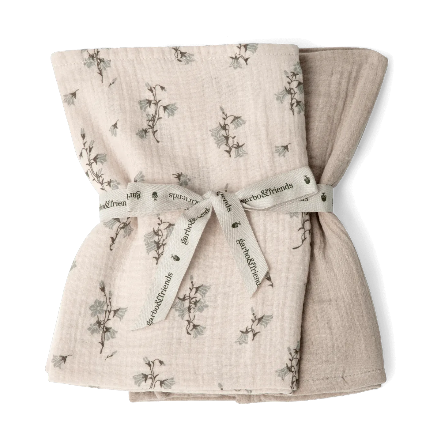 Garbo&Friends Bluebell Muslin filt liten 2 delar 60x60 cm