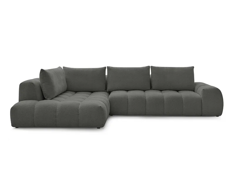 Ecksofa BOBOCHIC EVEREST Stoff chiniert dunkelgrau
