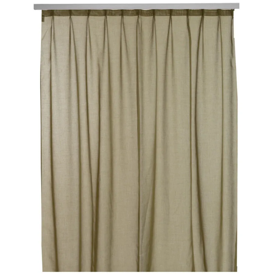 Vorhang Ascona hellbraun Polyester B 150 cm Transparent