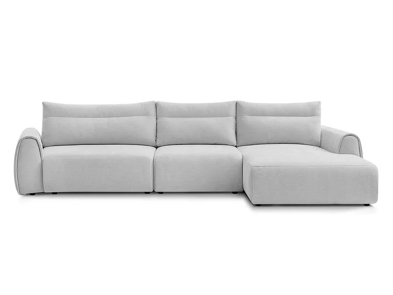 Ecksofa BOBOCHIC ADEN Stoff hellgrau