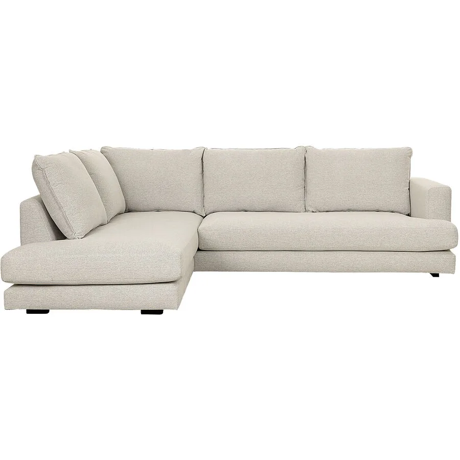 Ecksofa Harper Weiss Stoff 274 cm 196 cm