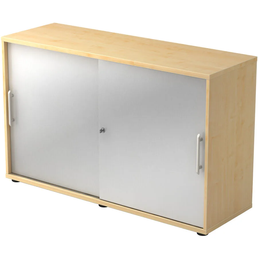 Aktenschrank Office silber Holzwerkstoff B 120 cm H 74.8 cm