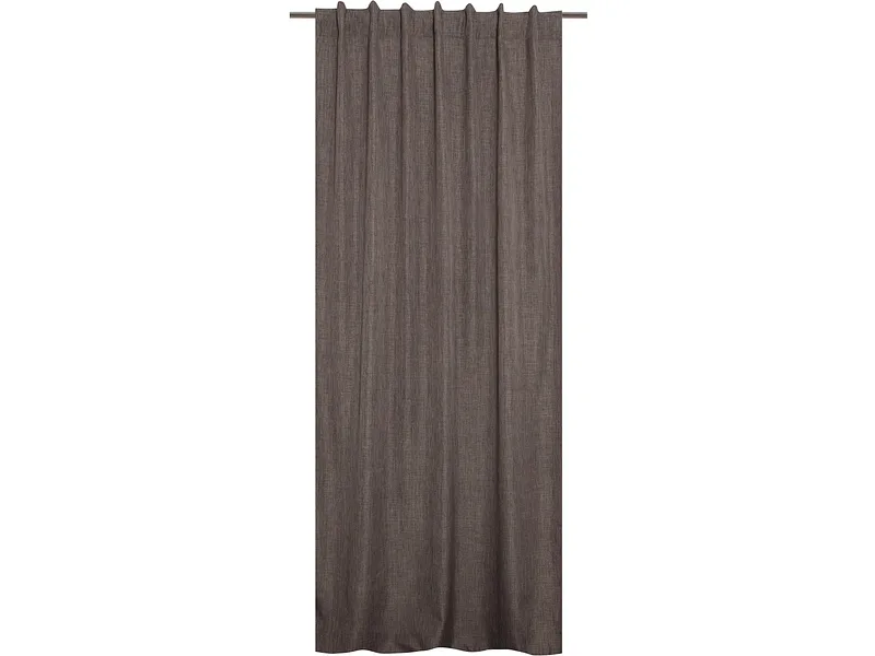 Vorhang CHAMBRAY 135x240cm kräuselband / tunnel / nelke isolierende oberfläche taupe