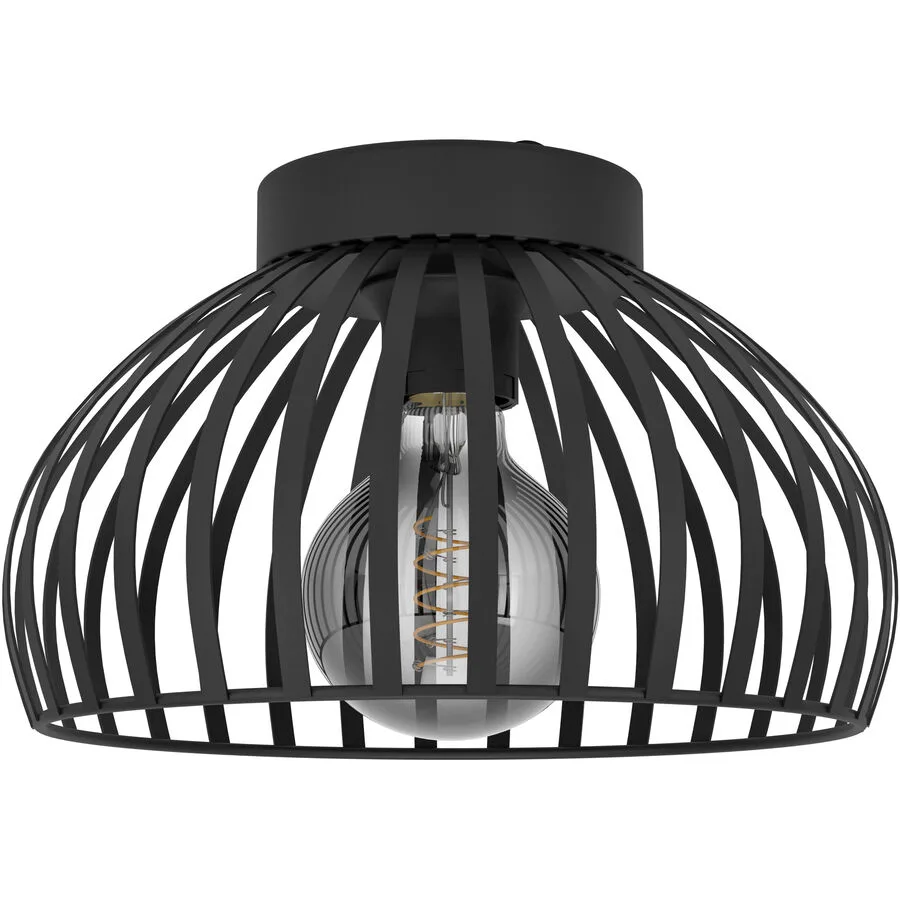 Eglo Deckenlampe Mogano 3 Schwarz Stahl 18 cm