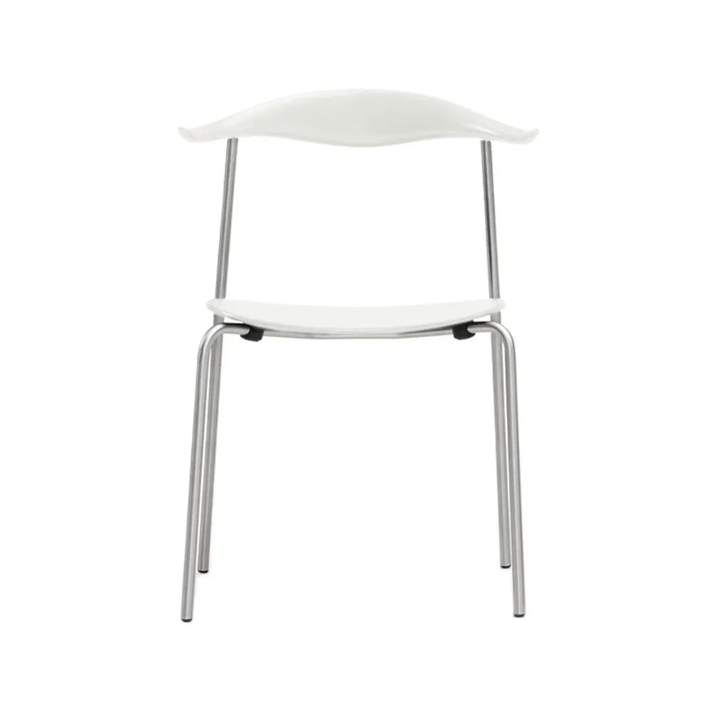 Carl Hansen & Søn CH88T stol Vitlackad bok-rostfritt stål