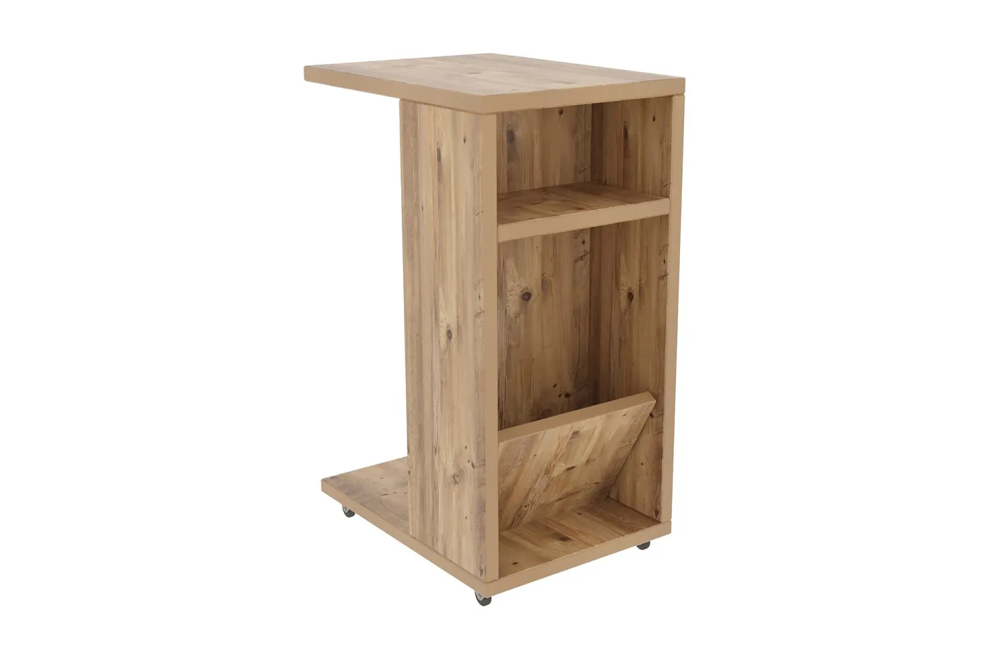Tekel Sidobord 63 cm - Natur/Ljusbrun