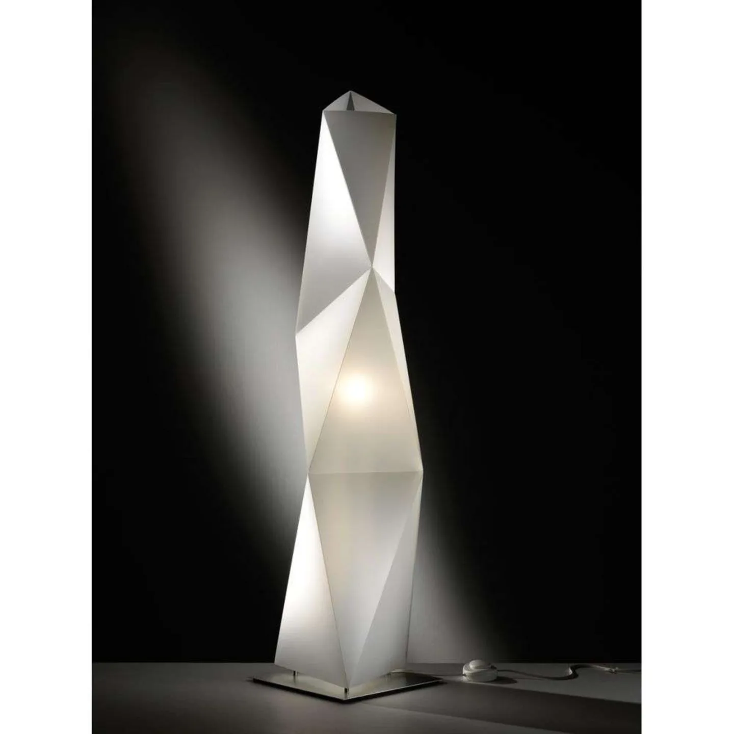 Diamond Stehleuchte L Weiß - SLAMP - Wohnzimmer - Kunststoff