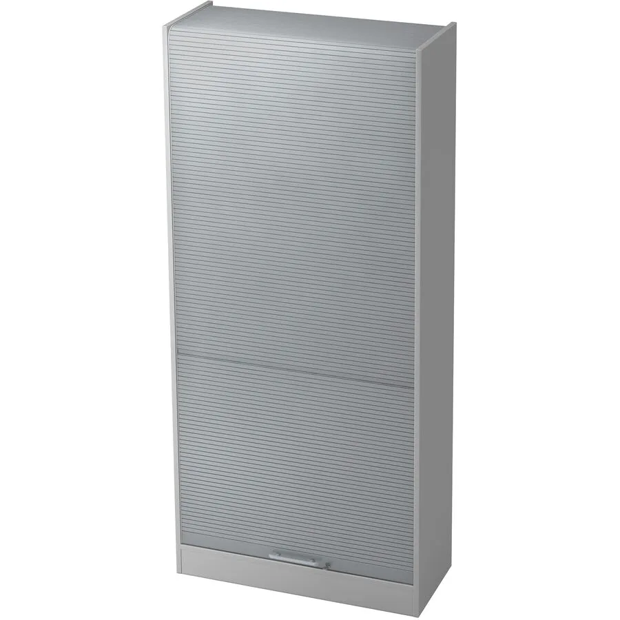 Aktenschrank Office Silber, Grau Holzwerkstoff, Kunststoff B 90 cm H 200.4 cm