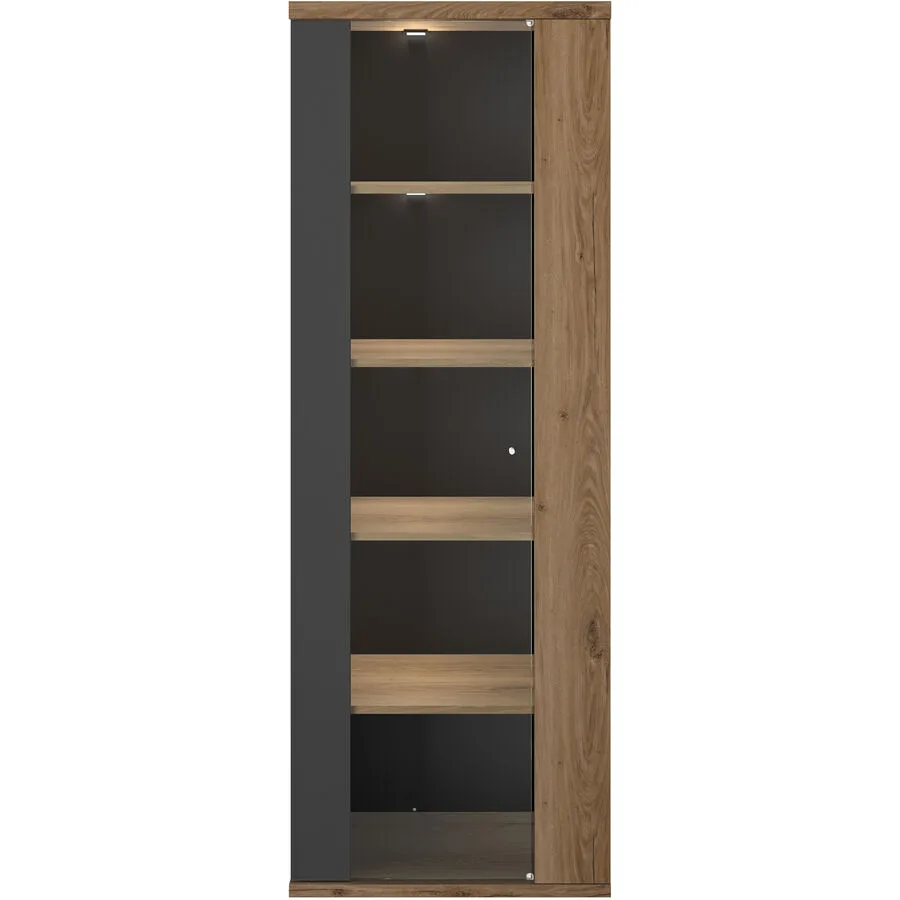 Vitrine Otello eiche Holzwerkstoff B 64 H 178 cm