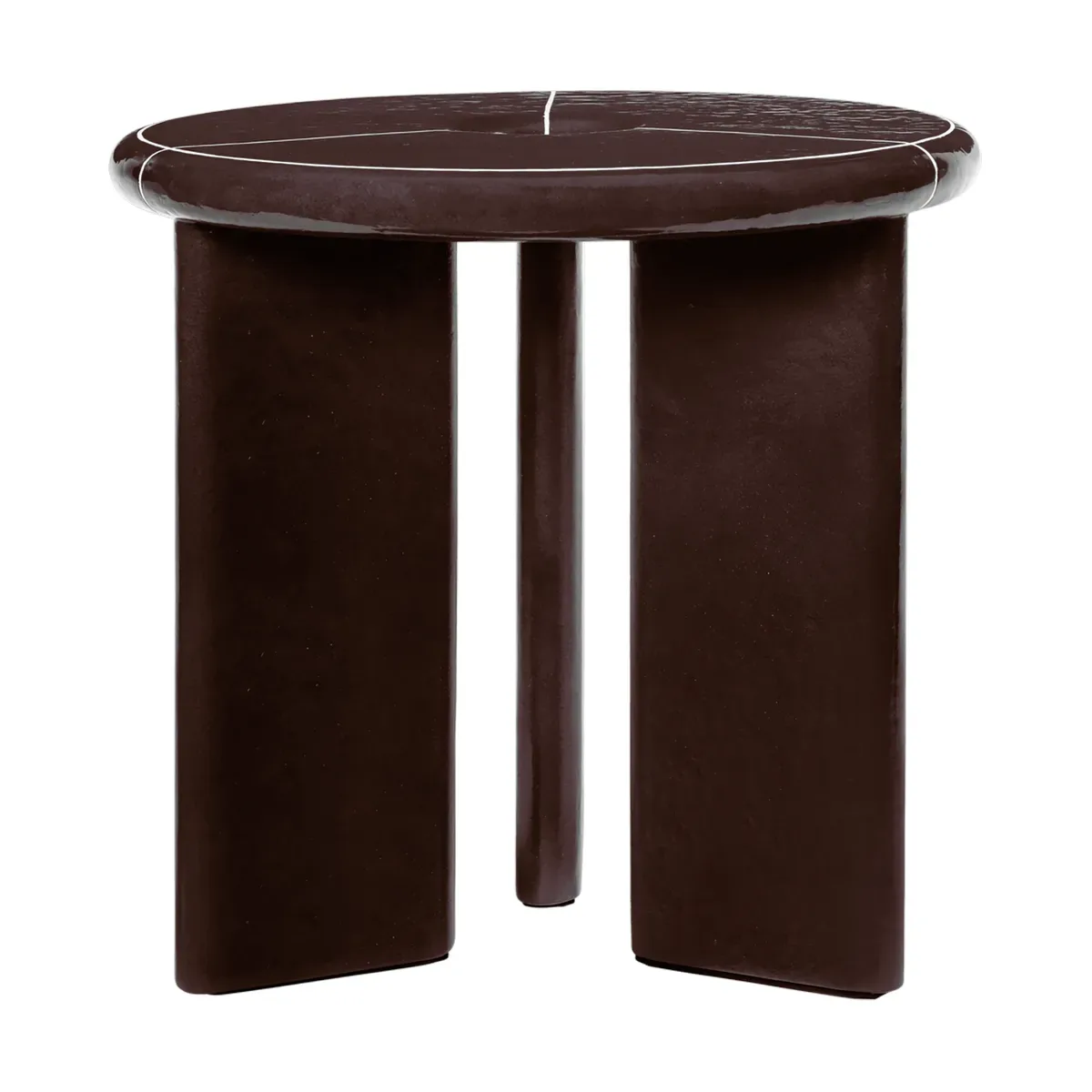 Ferm Living Deya sidobord Ø47x45 cm Chestnut brown