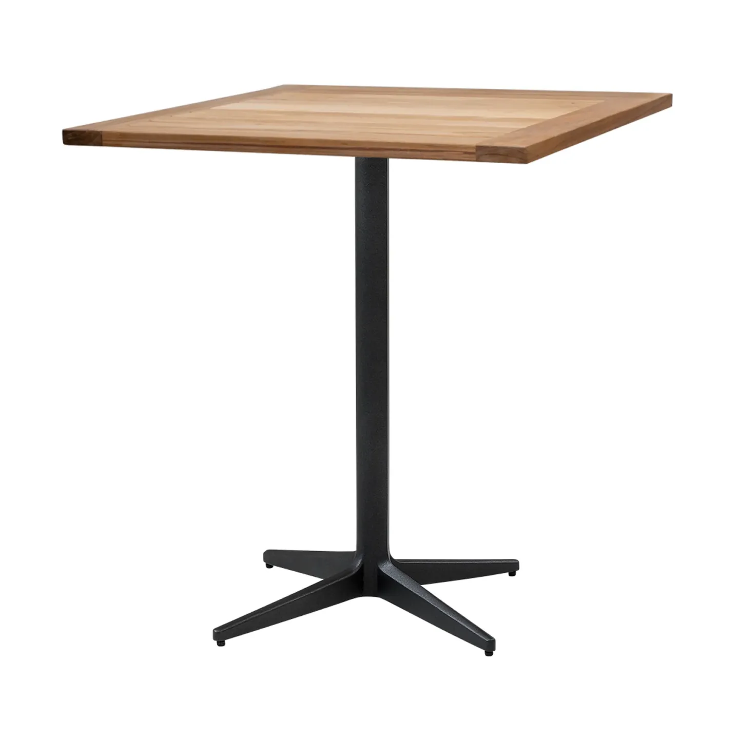 Cane-line Drop cafébord teak 72x72 cm Lava grey stativ