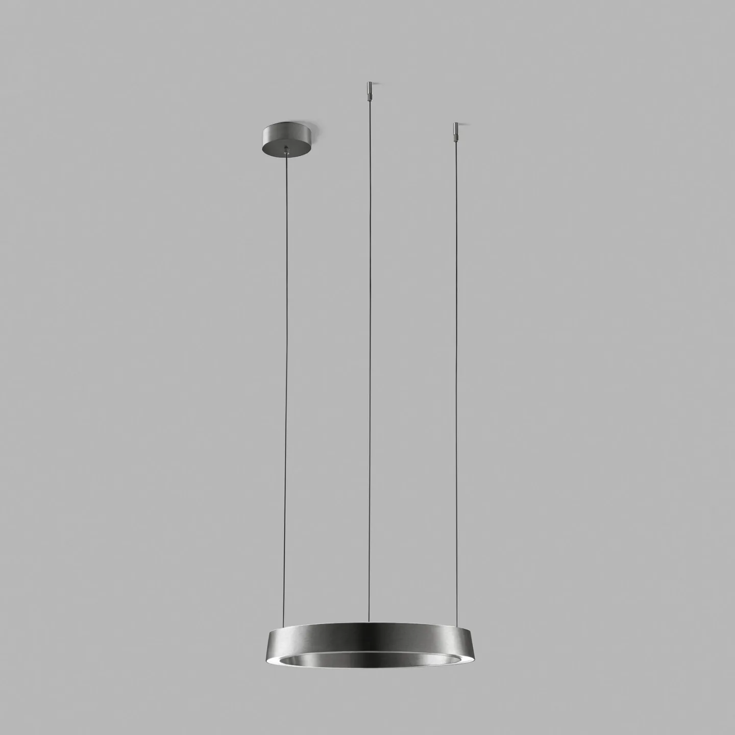 Edge Round LED-hänglampa titangrå Ø40cm, CCT - Light-Point - Kök - Design - Aluminium - Rund