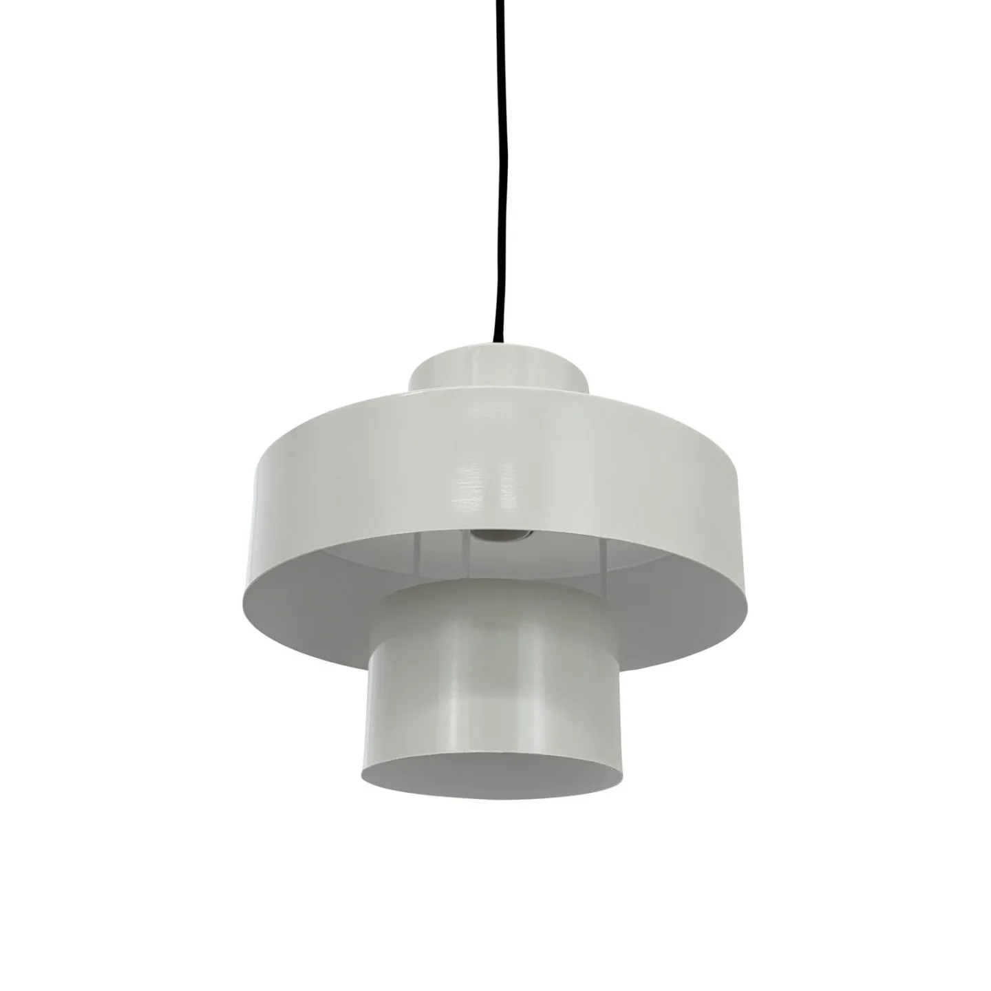 Stoke Pendelleuchte Putty Weiß - Dyberg Larsen - Wohnzimmer - Design - Metall - Mit Schirm