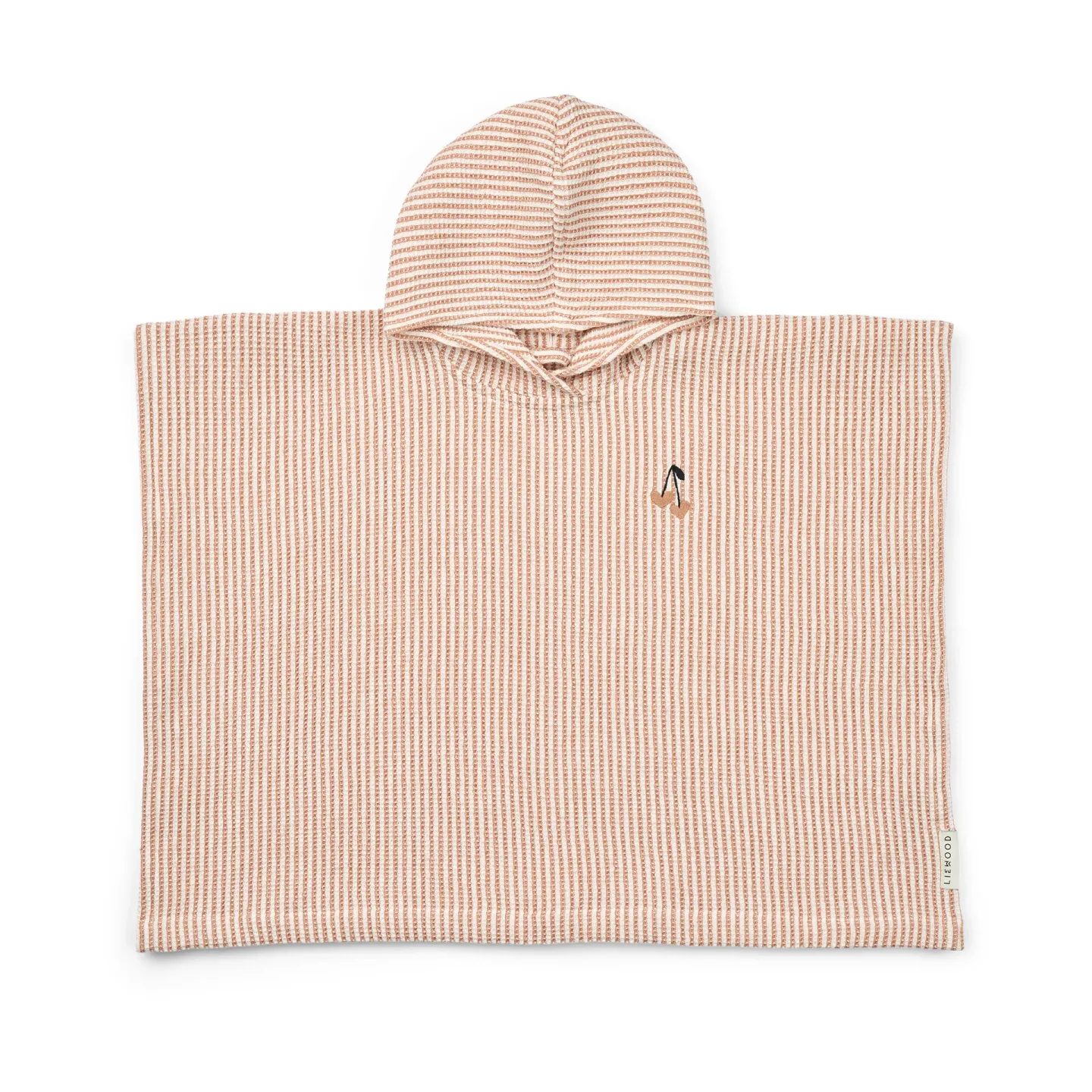 Liewood Paco Bademantel-Poncho tuscany rose creme de la creme stripe 3–4 Jahre