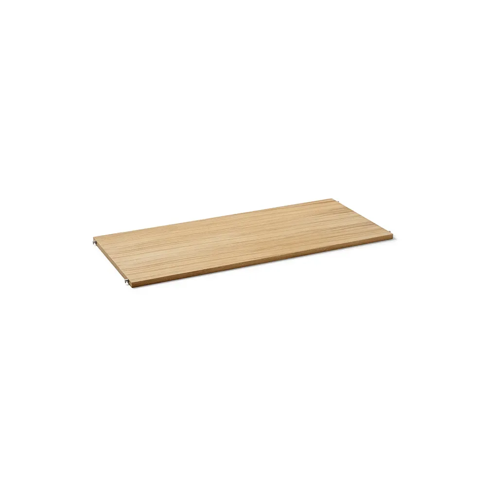 Ferm Living Punctual Perforated hylla 90 cm oak oiled, light grey