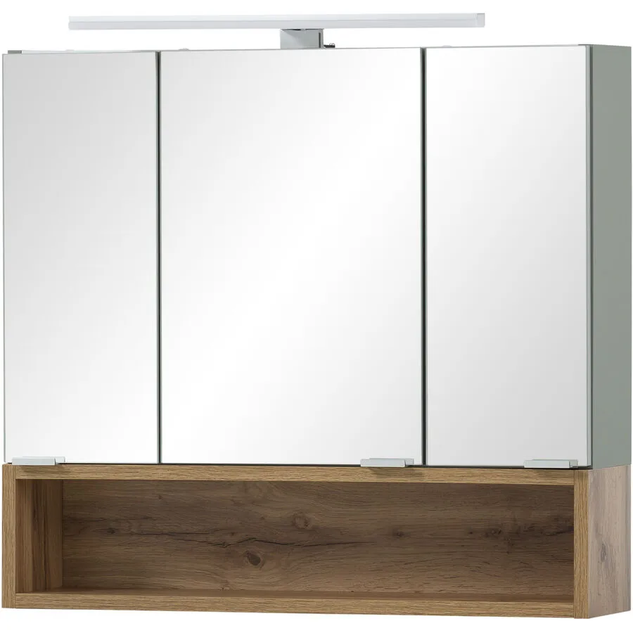 Spiegelschrank Mariette eiche landhaus Spanplatte B 66.6 T 16 cm