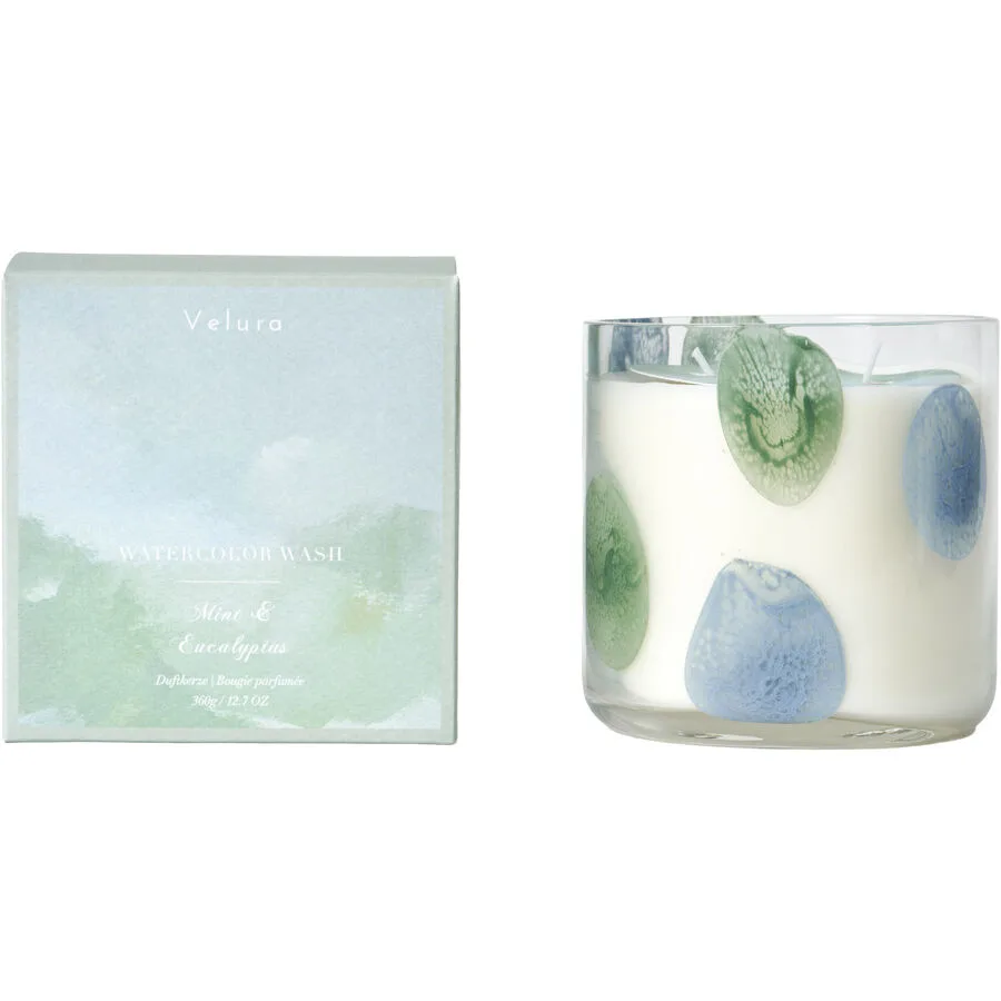 Duftkerze Urban Blau Glas/Wachs 10.8 cm - Material: Glas, Wachs