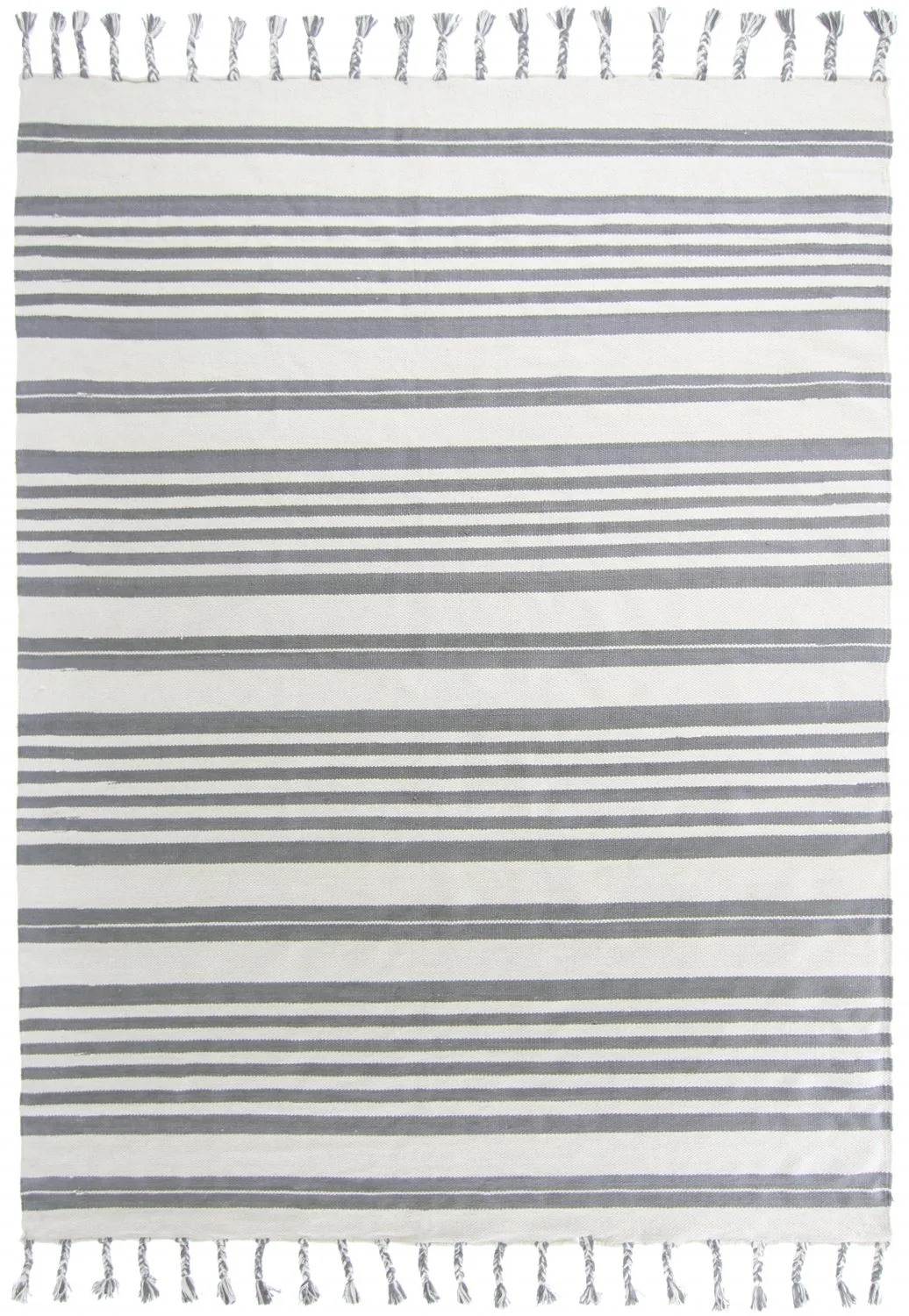 Bomullsteppe - Lehi (grå) (Størrelse: 160 x 230 cm)