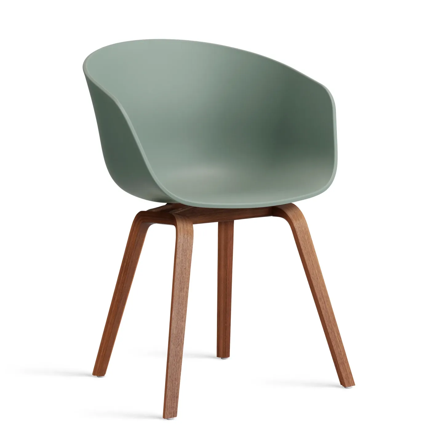 HAY About a Chair 22 2.0 Stuhl Fall green-lackiertes Walnussgestell