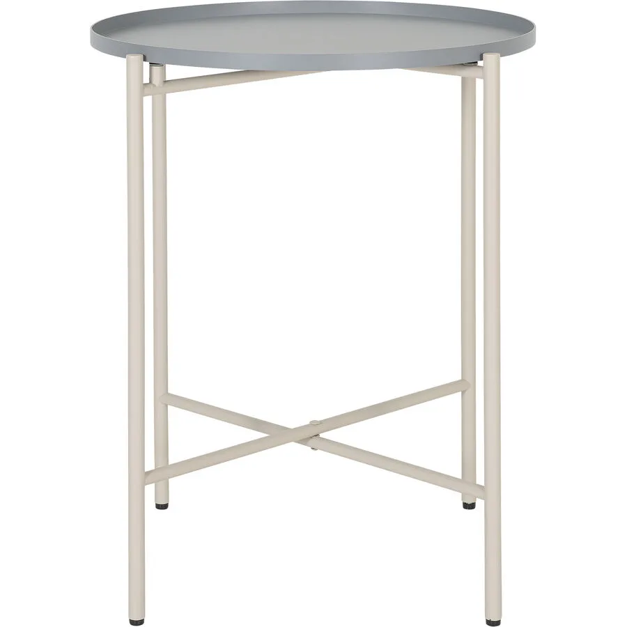 Beistelltisch Kim Grau Metall 40 cm