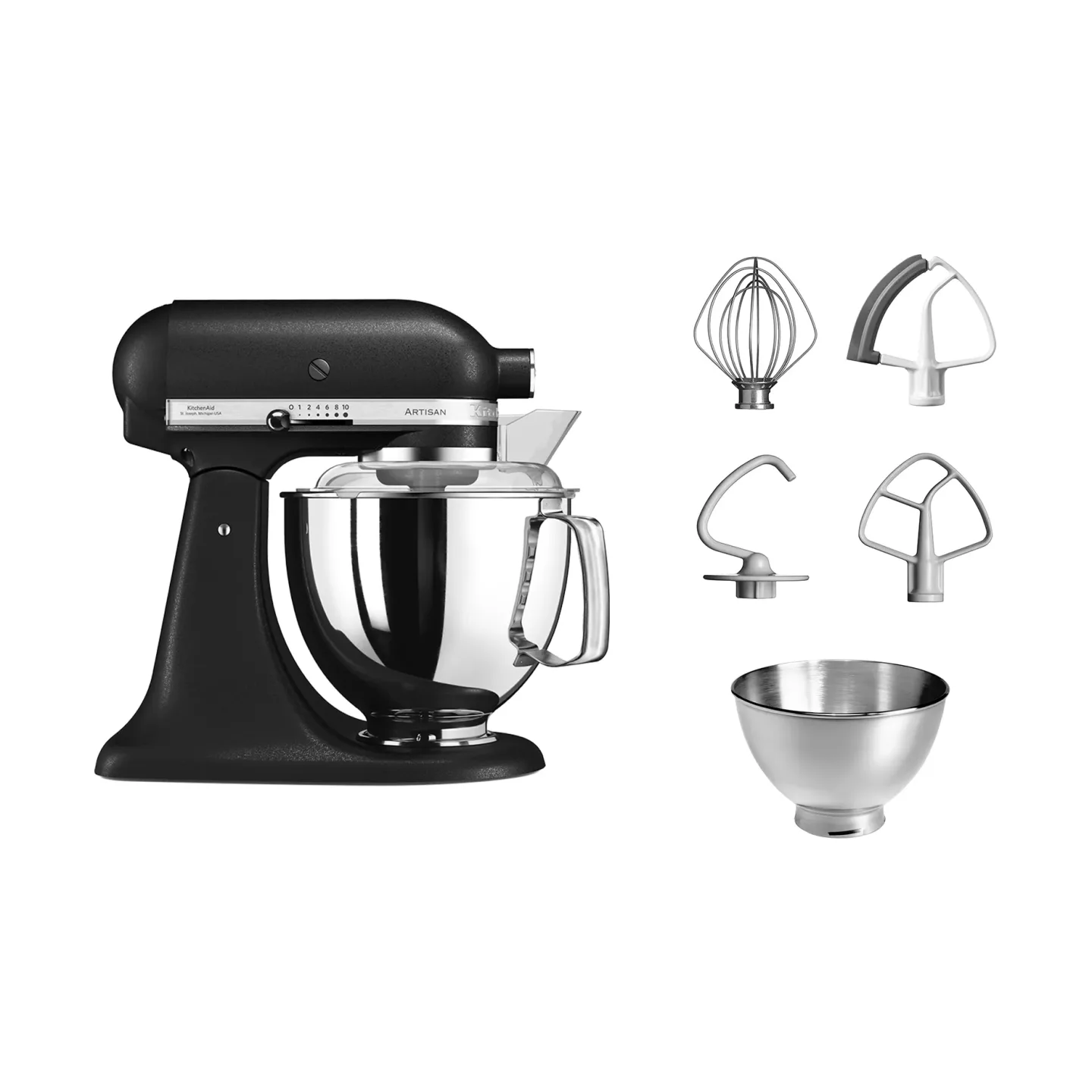 KitchenAid Artisan 175 Küchenmaschine 4,8 l Matt Schwarz