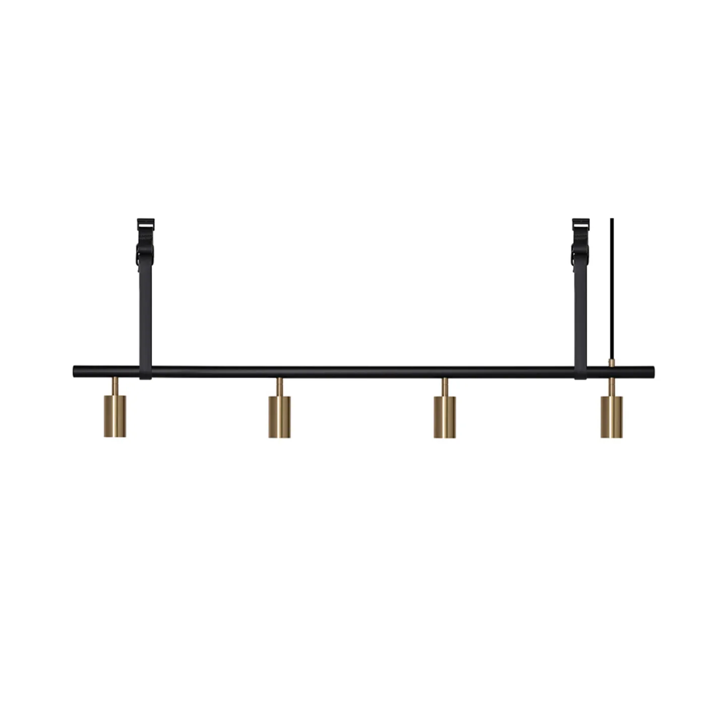 Rubn - Long John 4 Black/Brass / Black Leather - Takkronor - Niclas Hoflin - Guld,Svart