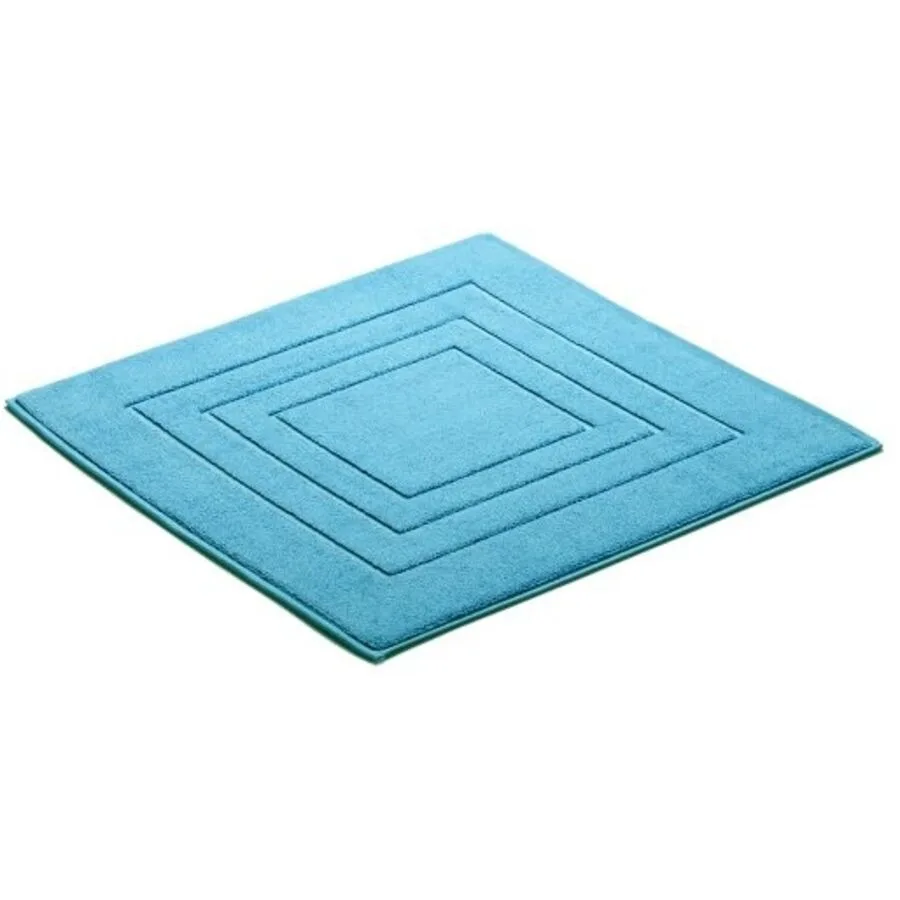 Vossen Badteppich Feeling turquoise Baumwolle 60 x 60 cm Rechteckig