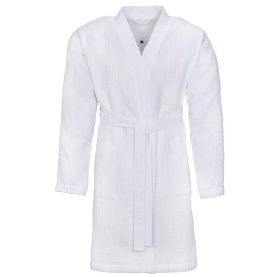 Bademantel Rom XXL Weiss Baumwolle XXL