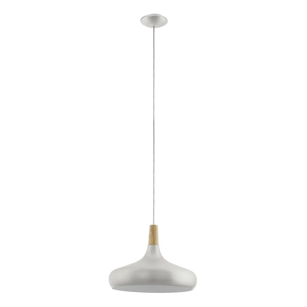 Taklampa Sabinar - Borstade silver/brun, 400 mm