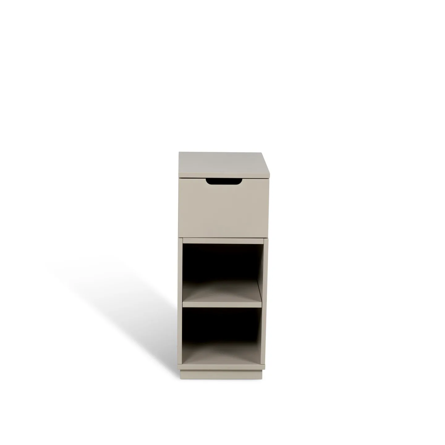 Mavis - Aoko Sängbord Högt 1 låda Beige - Sängbord - Martina Elgemark - Beige - Trä