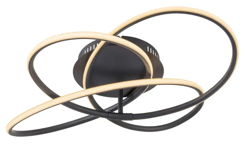 Globo Lighting - Panda Ø60 - Takplafond - Svart