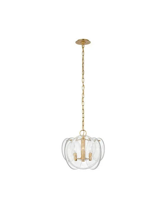 Loire Petite Chandelier Gild/Clear Glass