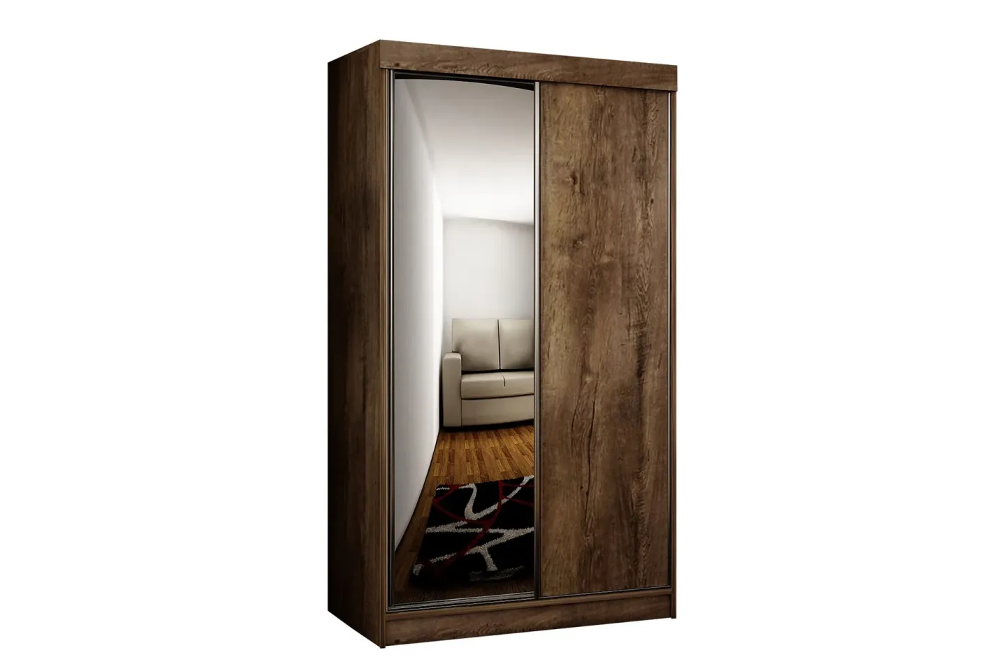 Top Garderob 100x62x200 cm - Brun/Trä/natur