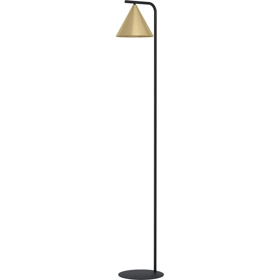 Eglo Stehlampe Narices Schwarz Stahl 22 cm 29.5 cm - Farbe: Schwarz/Messing