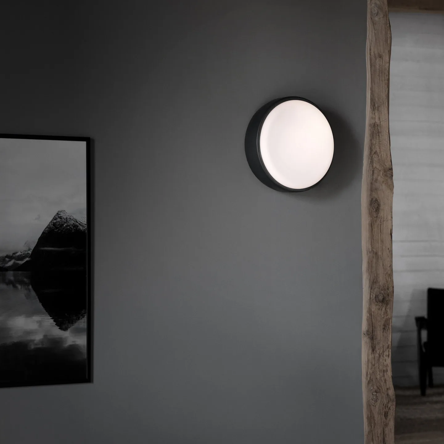 Northern Over me plafond Ø30 cm mörkgrå