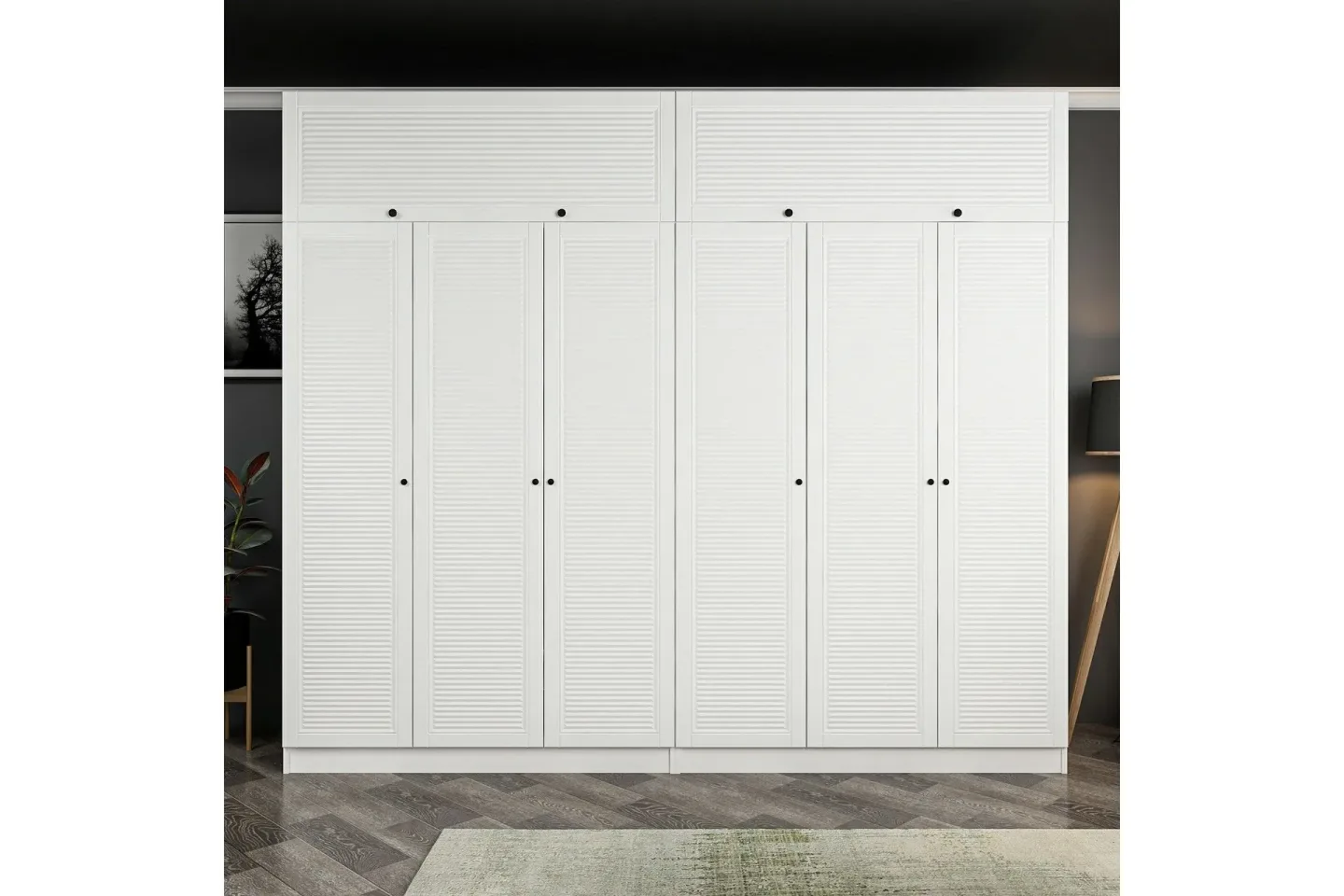 Fruitland Garderob 270 cm - Vit
