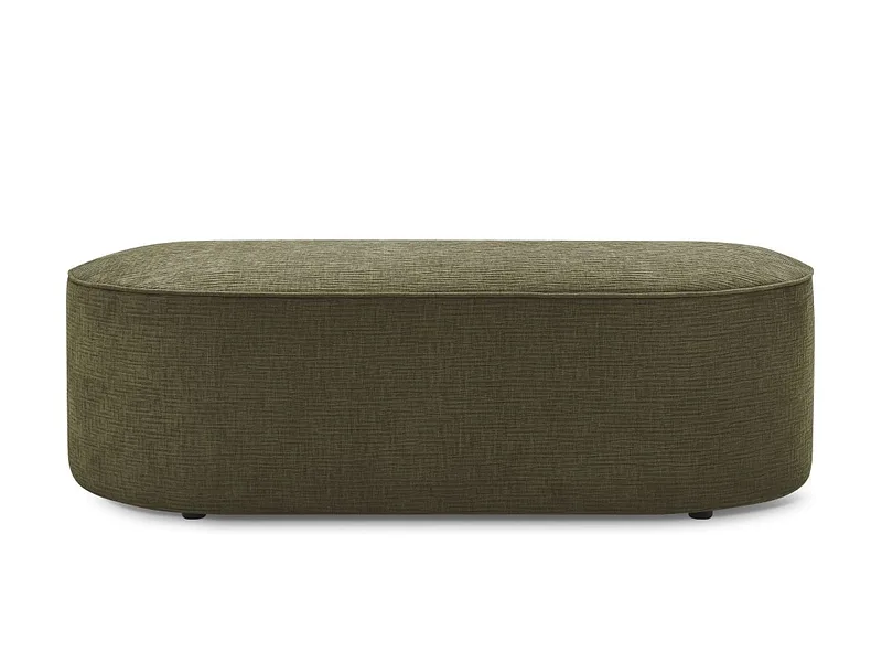 Hocker BOBOCHIC ROUSSEAU 70x140x45cm stoff mit textur grün